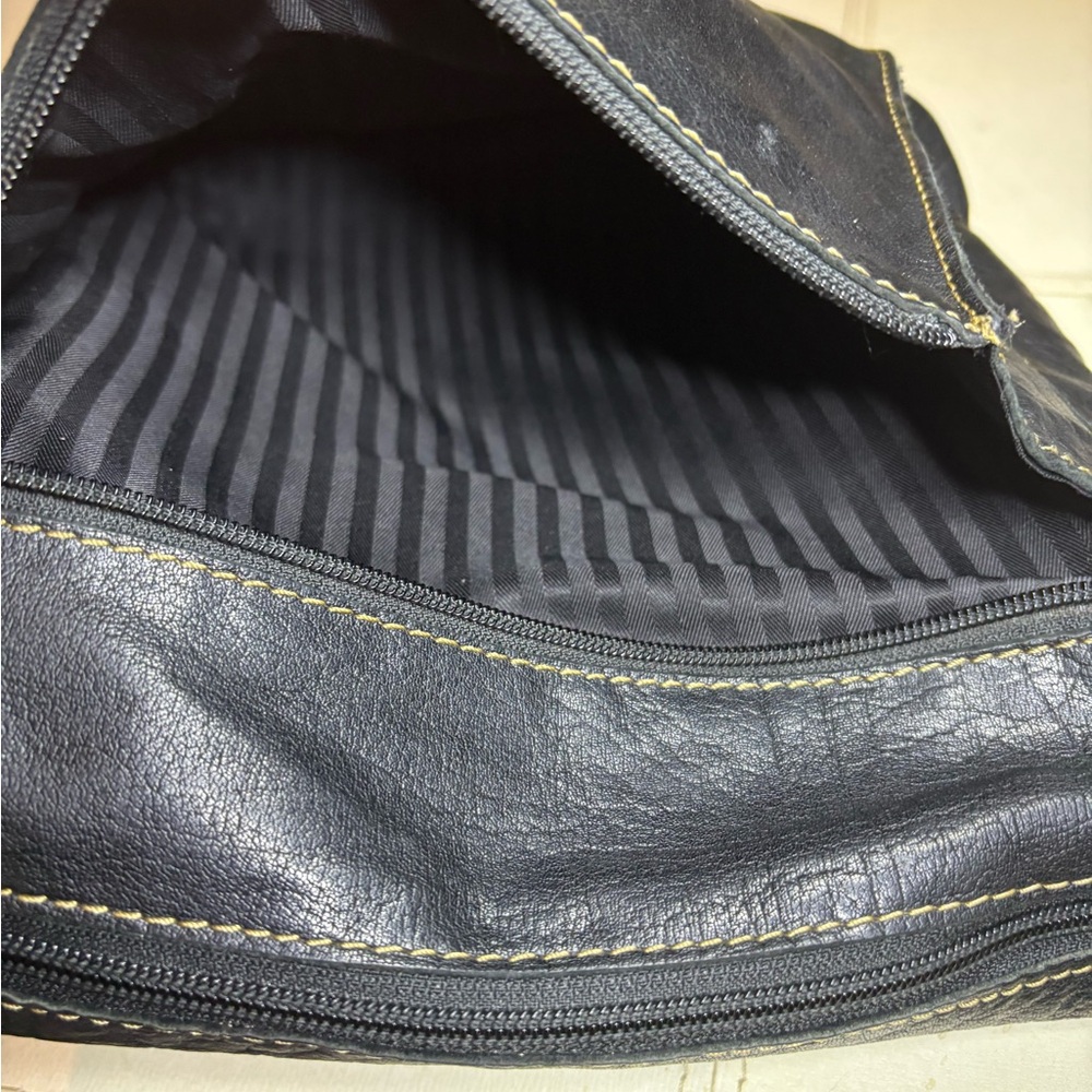 Black Leather Crossbody Bag Jack George’s - Picture 11 of 16